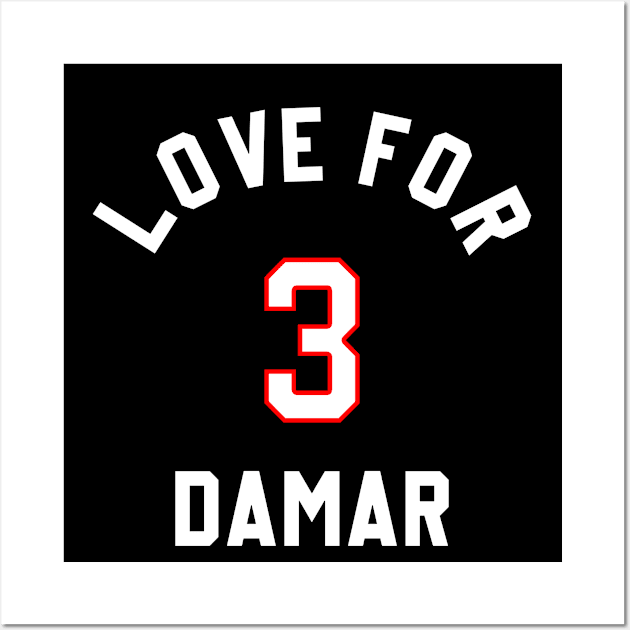 LOVE FOR 3 DAMAR Wall Art by teesmile